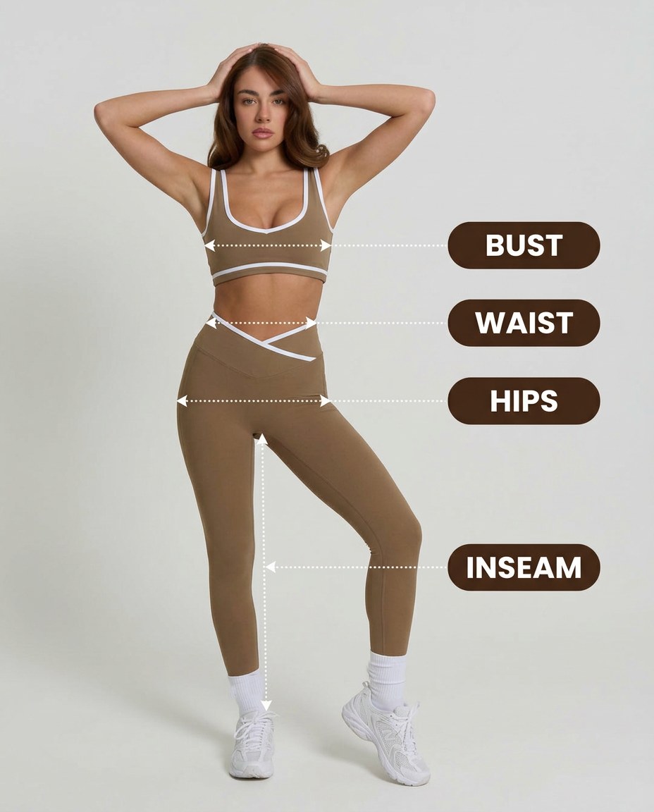 Bust, Waist, Hips, Inseam