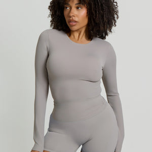 Core Soft Long Sleeve T-Shirt | Grey