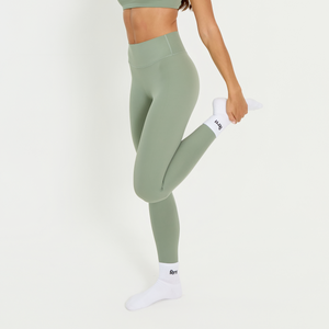 Core High-Waisted Leggings | Matcha Green