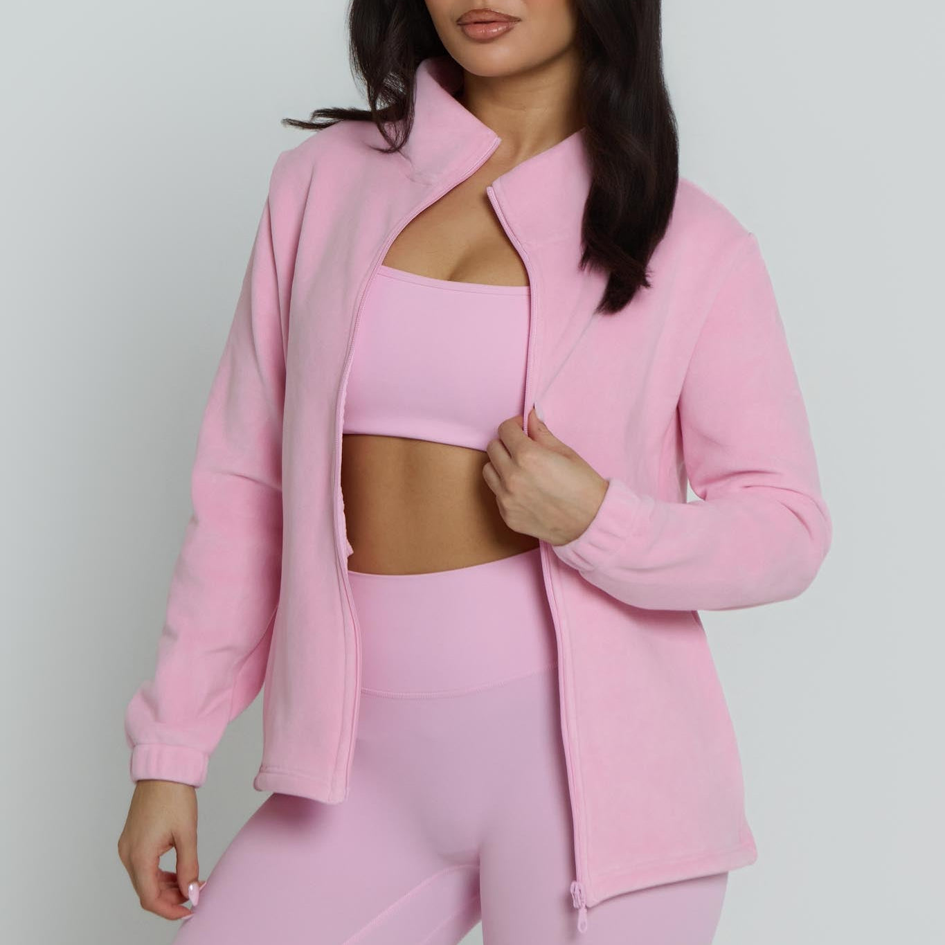 Core Ultra-Soft Fleece Jacket | Blush Pink