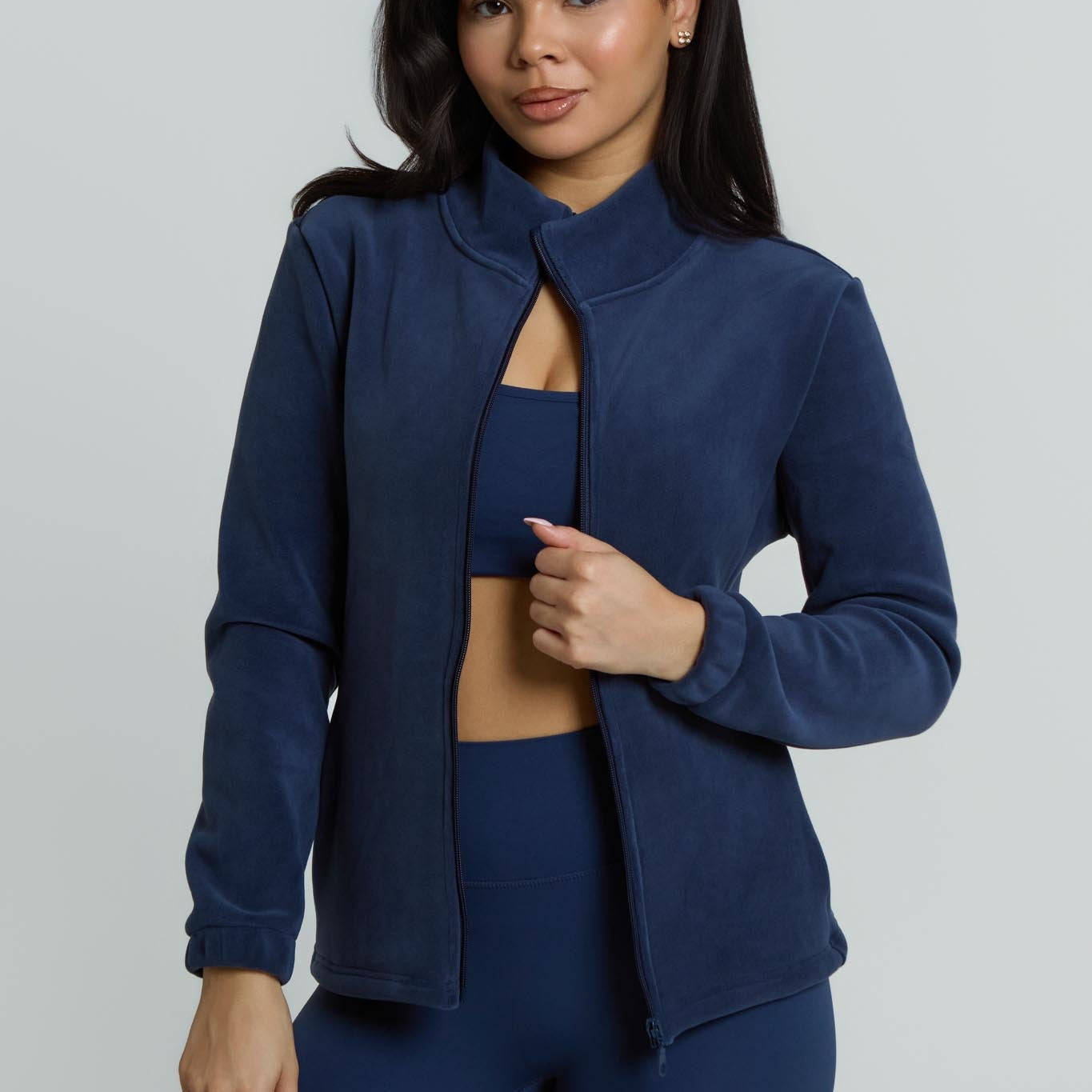 Core Ultra-Soft Fleece Jacket | Navy Blue