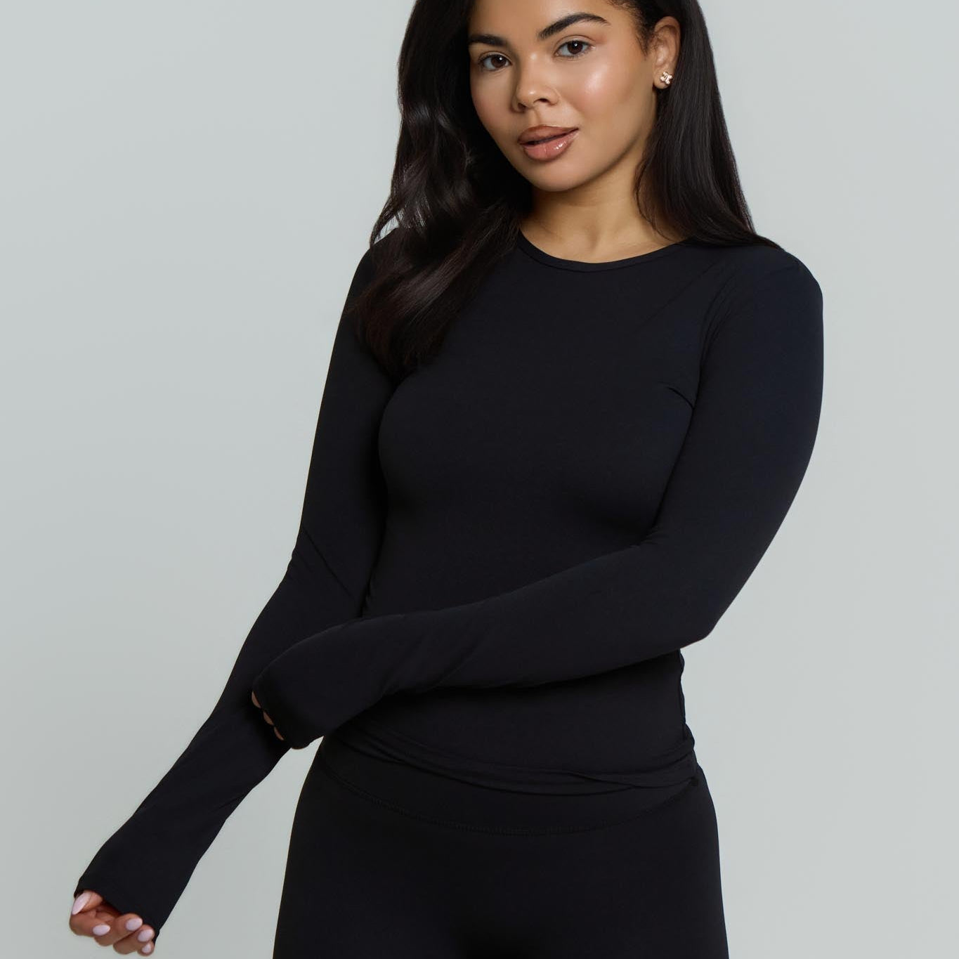 Core Soft Long Sleeve T-Shirt | Shadow Black