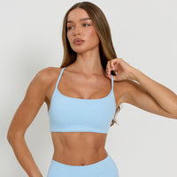 Core rugloze sportbeha | Hemelsblauw - SALE
