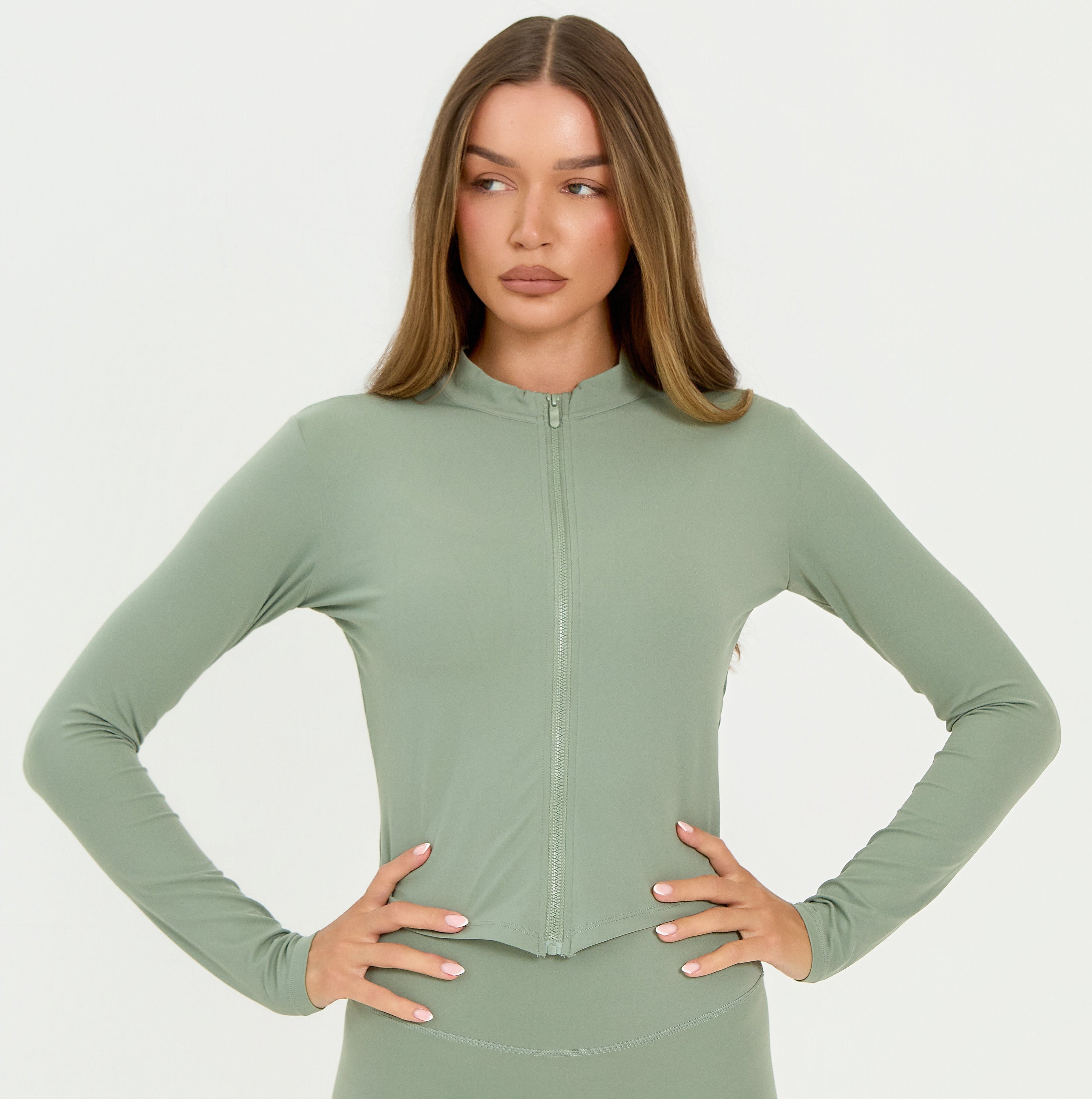 Core Zip-Up Jacket | Matcha Green