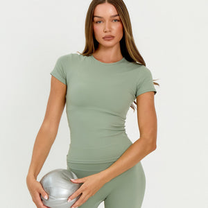 Core Soft Tee | Matcha Green