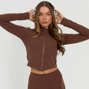 Core Zip-Up Jacket | Espresso