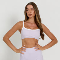 Contrast sportbeha | Lila - SALE