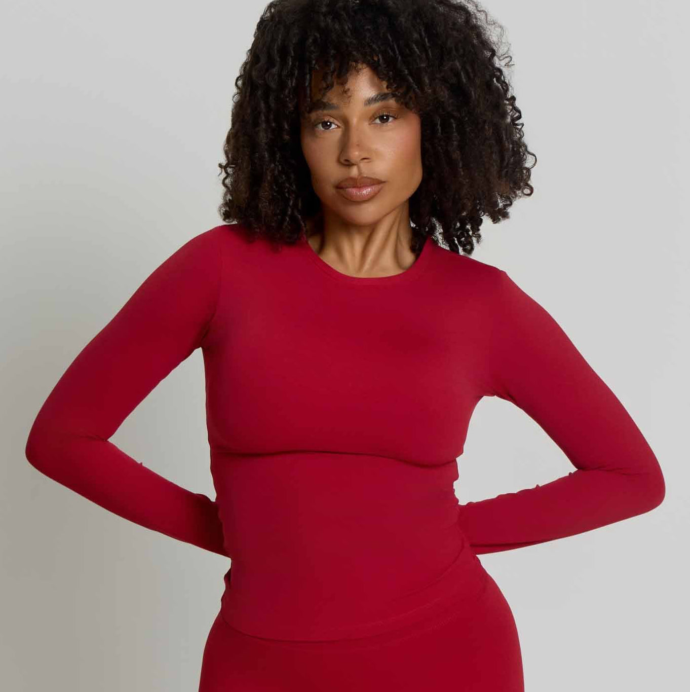 Core Soft Long Sleeve T-Shirt | Cherry Red