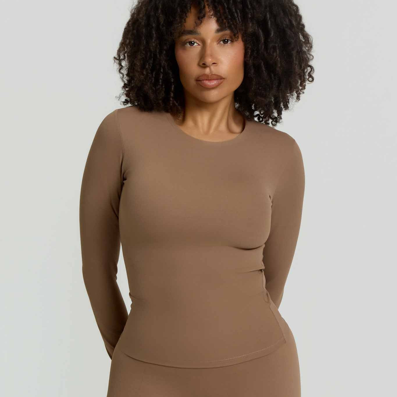 Core Soft Long Sleeve T-Shirt | Mocha