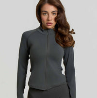SuperSculpt Zip-Up Jacke | Schiefergrau - SALE