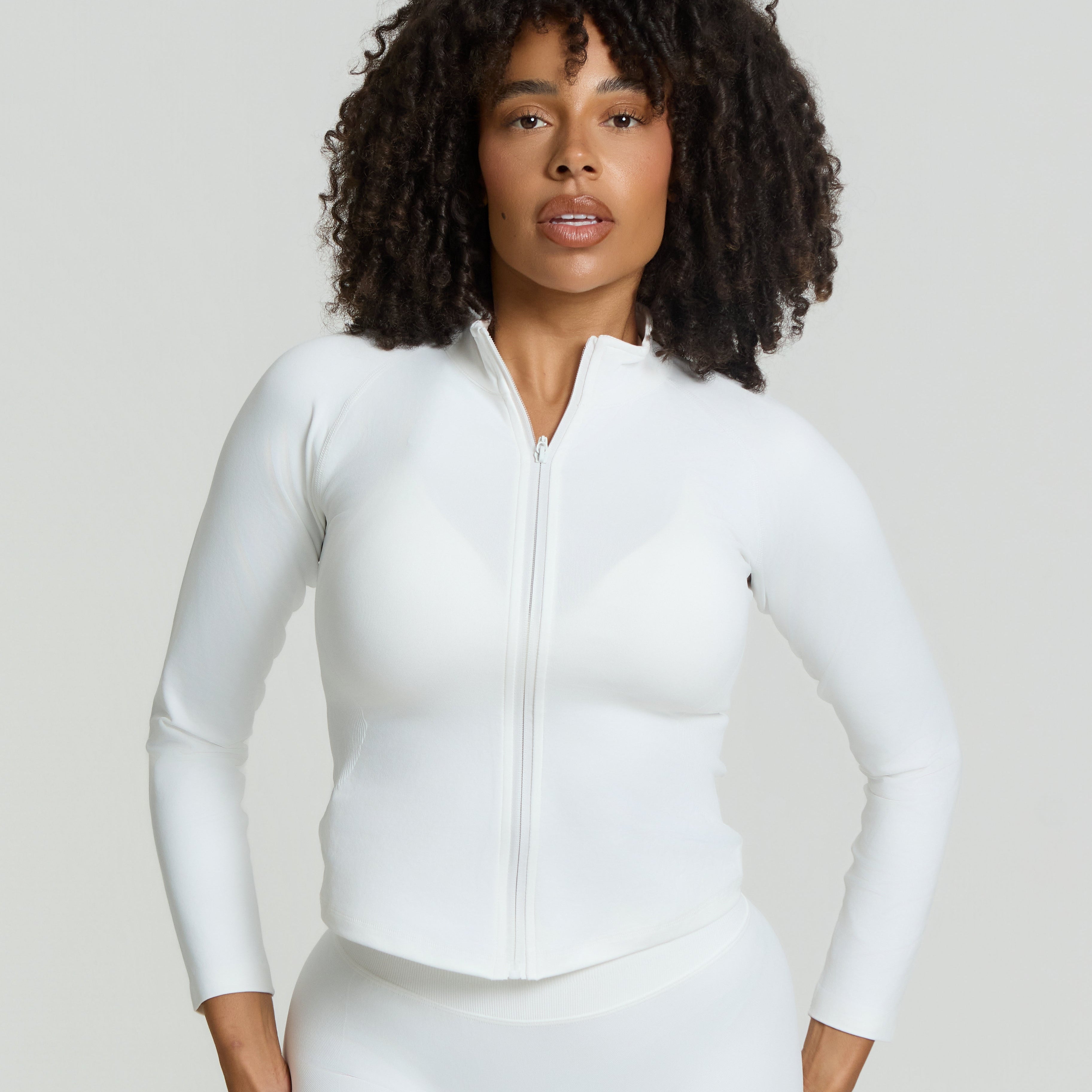 SuperSculpt Zip-Jacke | Weiß