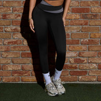 Contour Leggings | Shadow Black with Stone Grey - SALE