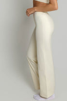 Flared Leggings - Ivory White