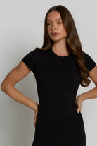 Fitted Tee - Shadow Black