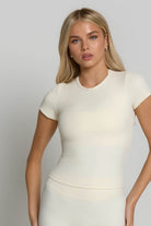 Fitted Tee - Ivory White