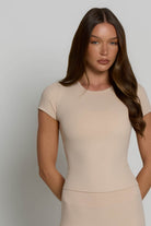 Fitted Tee - Tan