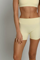 High-Waisted Shorts - Buttercream