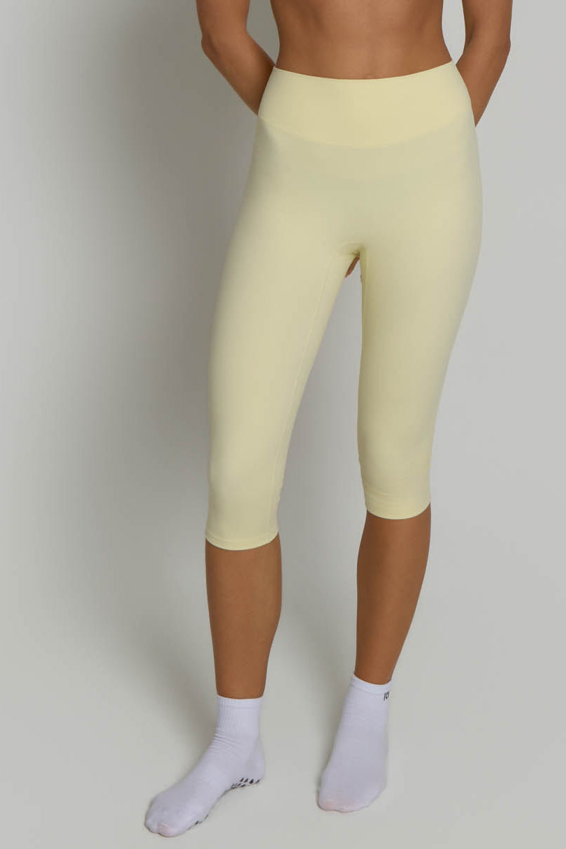 Capri Leggings - Buttercream
