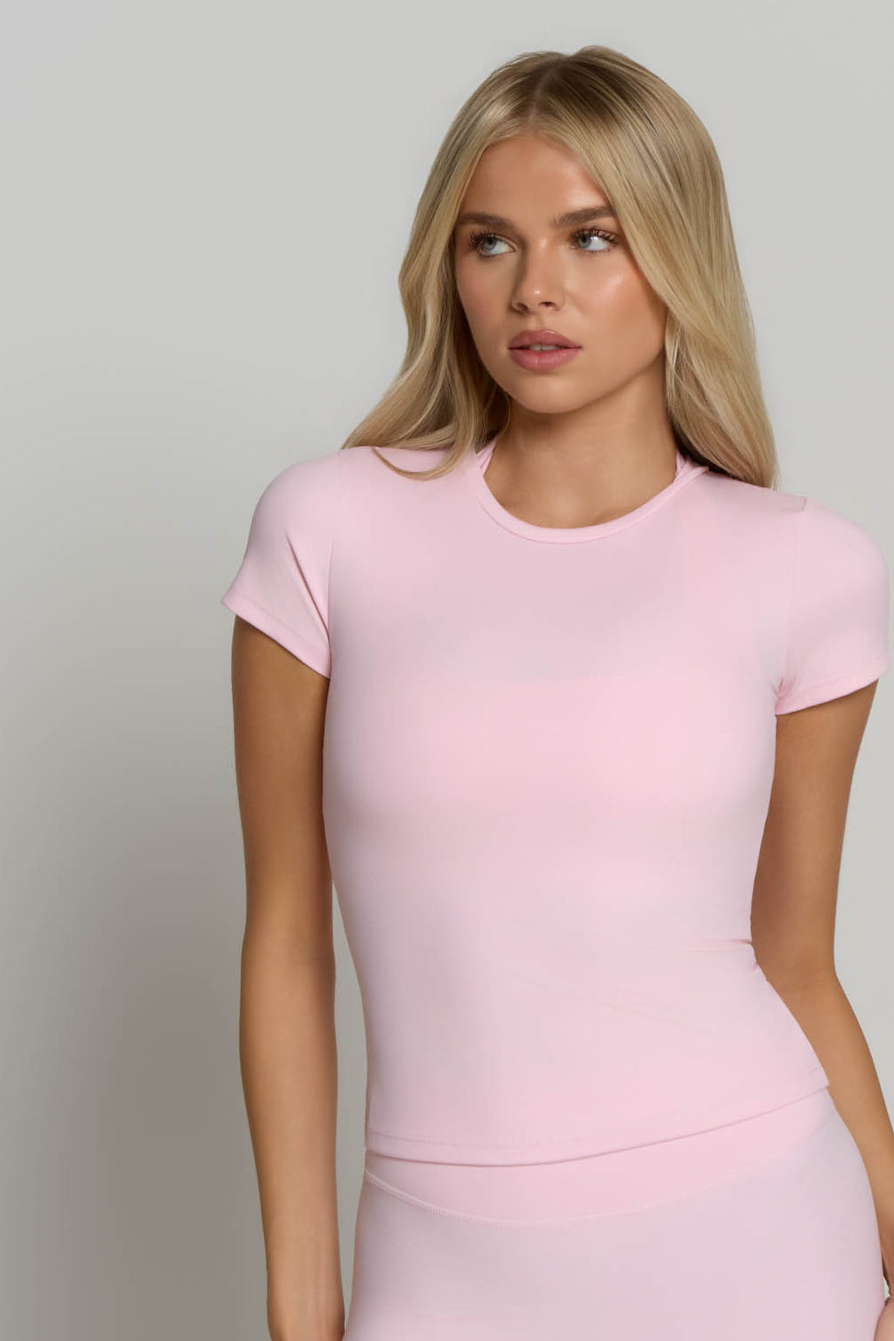 Fitted Tee - Ballet Pink