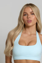 Halter Sports Bra - Powder Blue