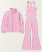 core-tank-flares-fleece-set-blush-pink flat lay