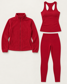 core-tank-leggings-fleece-set-cherry-red flat lay