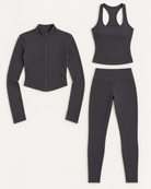 core-tank-leggings-zip-up-jacket-set-charcoal-grey flat lay