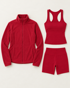 core-tank-shorts-fleece-set-cherry-red flat lay