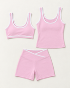 flow-bra-tank-shorts-set-blush-pink flat lay