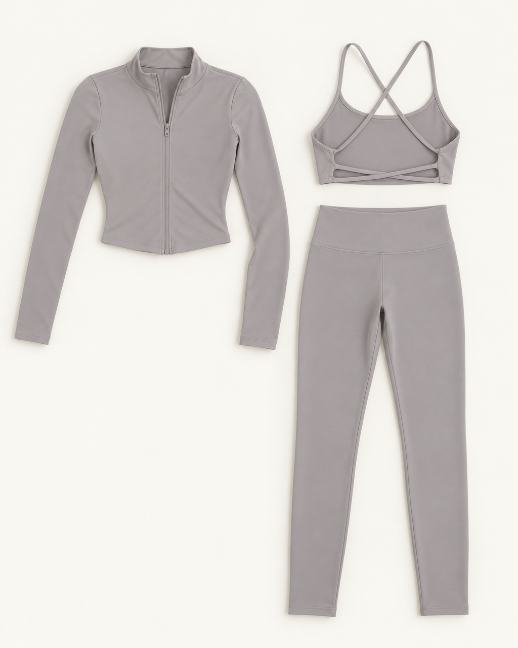 Core 3-Piece Set Grey flat lay