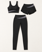 Contour 3-Piece Set Shadow Black with Stone Grey flat lay