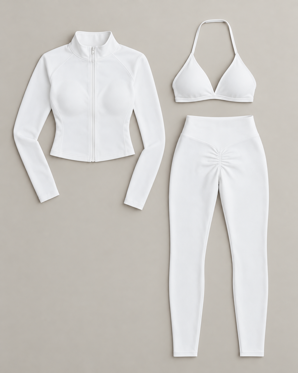 SuperSculpt 3-Piece Set White flat lay