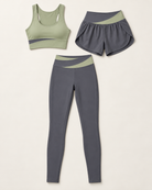 Contour 3-Piece Set Sage Green with Grey flat lay