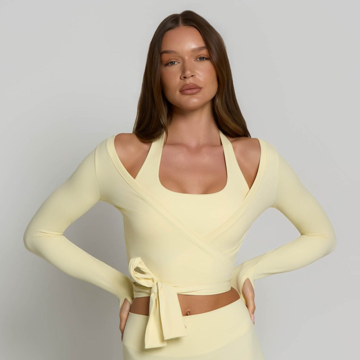 Ballet Wrap Top - Buttercream