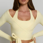 Ballet Wrap Top - Buttercream