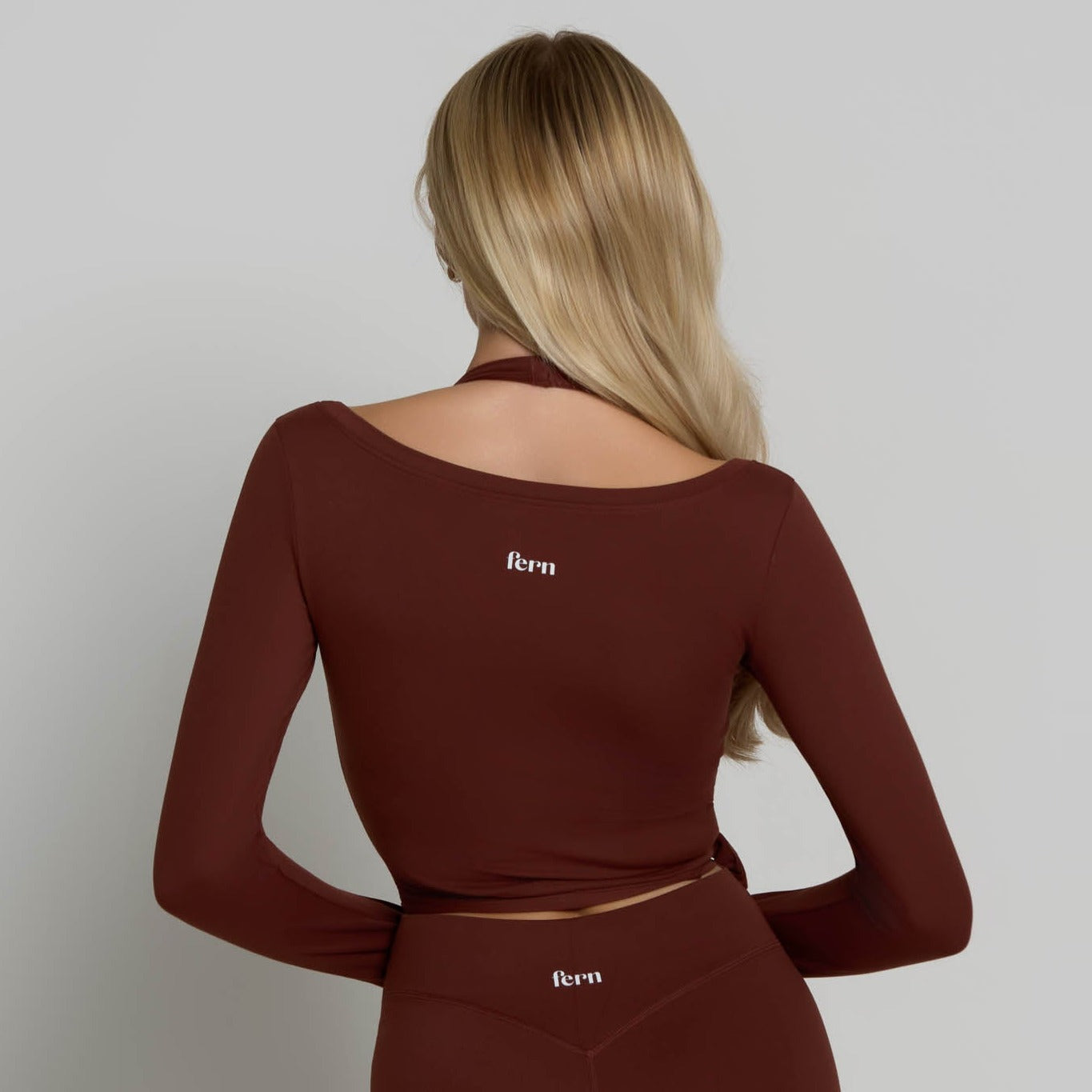 Ballet Wrap Top - Chocolate Brown