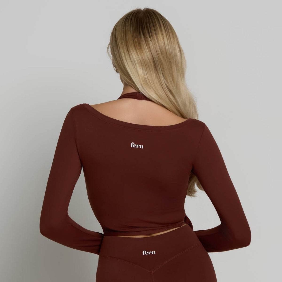 Ballet Wrap Top - Chocolate Brown