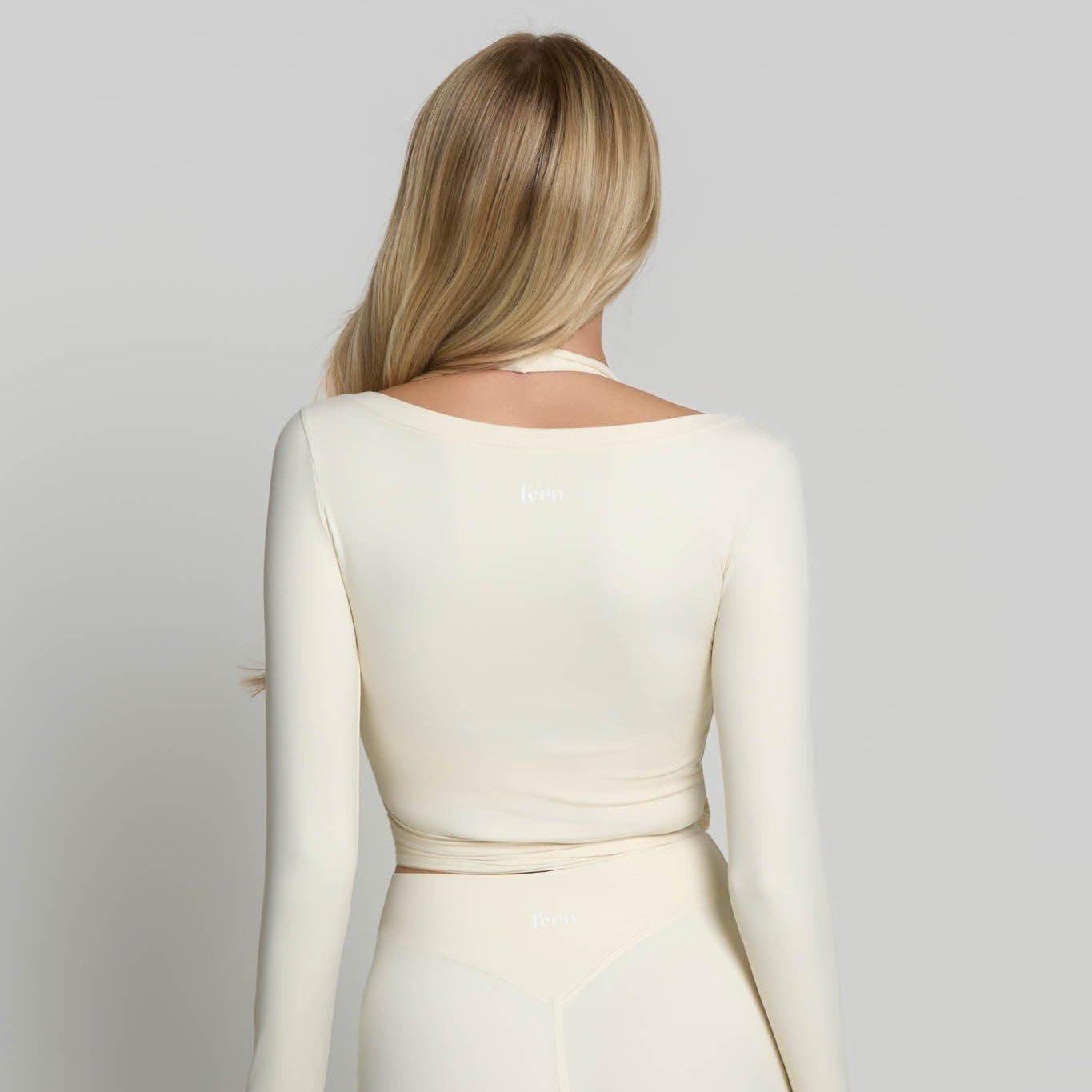 Ballet Wrap Top - Ivory White