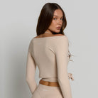 Ballet Wrap Top - Tan