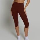 Capri Leggings - Chocolate Brown