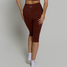 Capri Leggings - Chocolate Brown