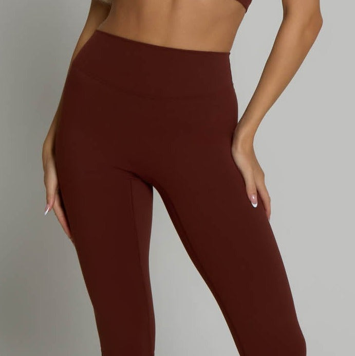 Capri Leggings - Chocolate Brown