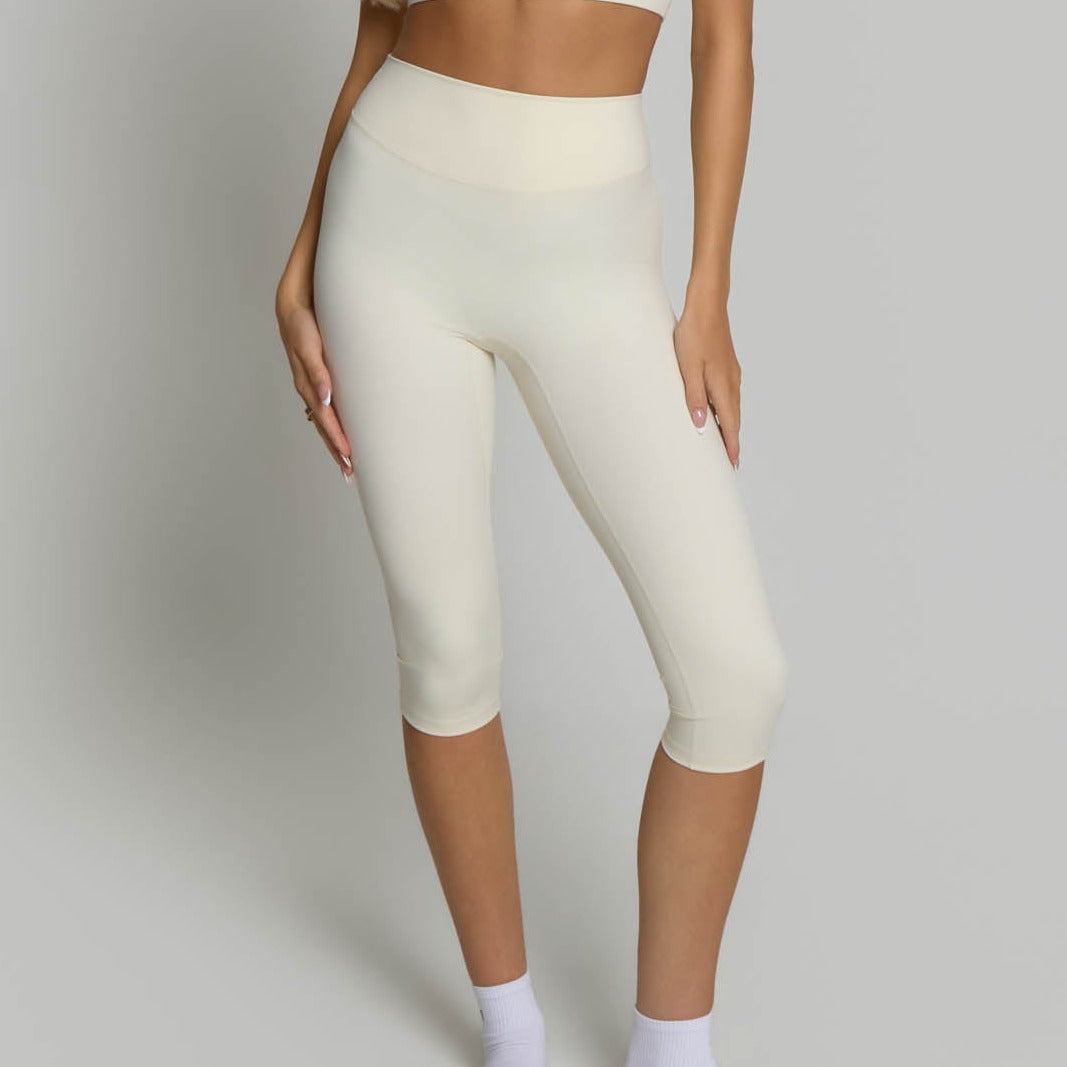 Capri Leggings - Ivory White