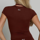 Fitted Tee - Chocolate Brown