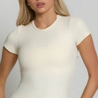 Fitted Tee - Ivory White