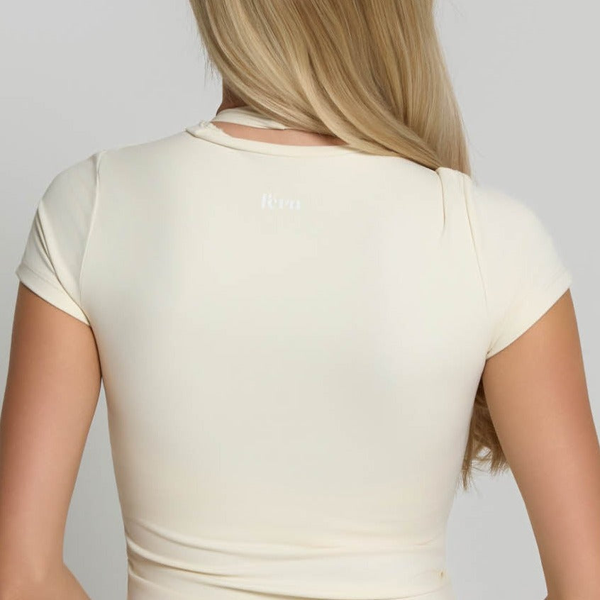 Fitted Tee - Ivory White