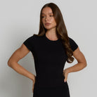 Fitted Tee - Shadow Black