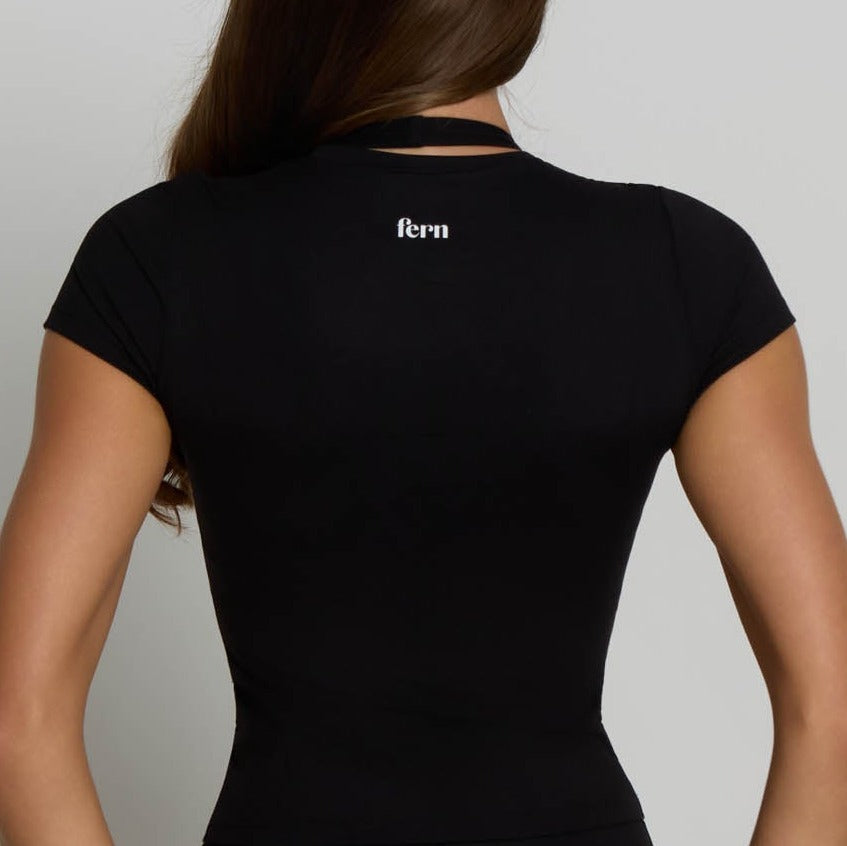 Fitted Tee - Shadow Black