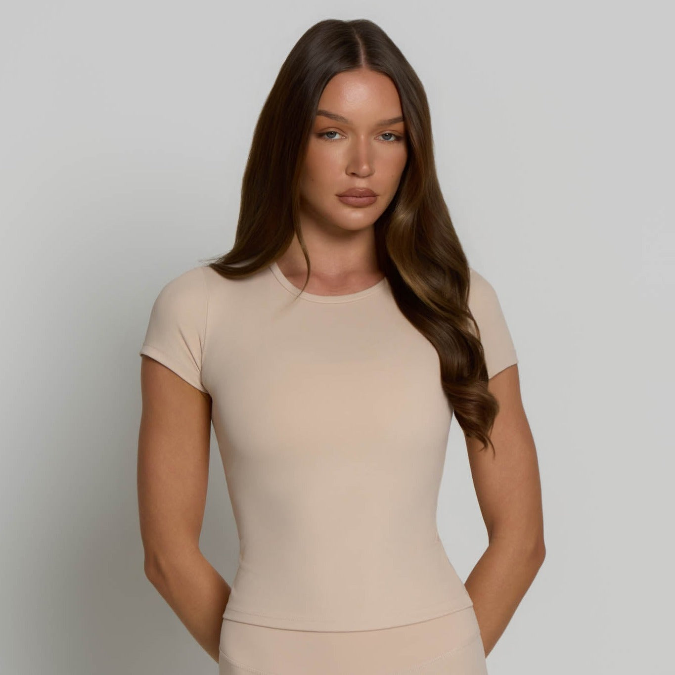 Fitted Tee - Tan