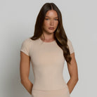 Fitted Tee - Tan